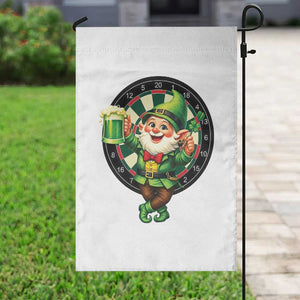 Cheerful Gnome Playing Darts Garden Flag St Patricks Day Gift TS12 Print Your Wear