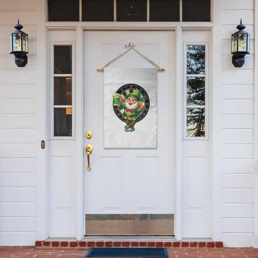 Cheerful Gnome Playing Darts Garden Flag St Patricks Day Gift TS12 Print Your Wear