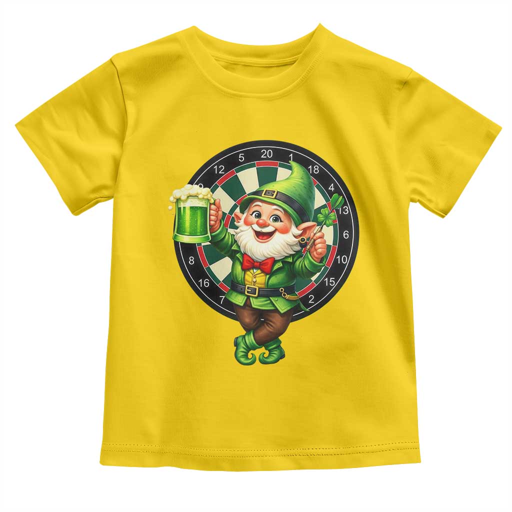 Cheerful Gnome Playing Darts Toddler T Shirt St Patricks Day Gift TS12 Daisy Print Your Wear