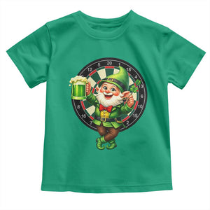 Cheerful Gnome Playing Darts Toddler T Shirt St Patricks Day Gift TS12 Irish Green Print Your Wear