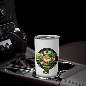 Cheerful Gnome Playing Darts Tumbler Cup St Patricks Day Gift TS12 Print Your Wear