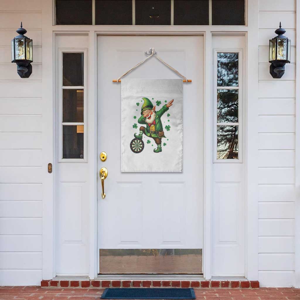 St Patricks Day Cheerful Gnome Dabbing Garden Flag Darts Lover Gift TS12 Print Your Wear