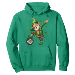 St Patricks Day Cheerful Gnome Dabbing Hoodie Darts Lover Gift TS12 Irish Green Print Your Wear