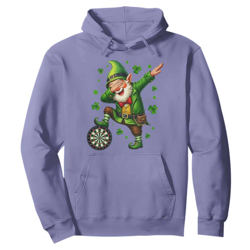 St Patricks Day Cheerful Gnome Dabbing Hoodie Darts Lover Gift TS12 Violet Print Your Wear