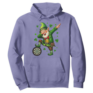 St Patricks Day Cheerful Gnome Dabbing Hoodie Darts Lover Gift TS12 Violet Print Your Wear
