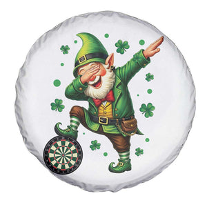 St Patricks Day Cheerful Gnome Dabbing Spare Tire Cover Darts Lover Gift TS12 Print Your Wear