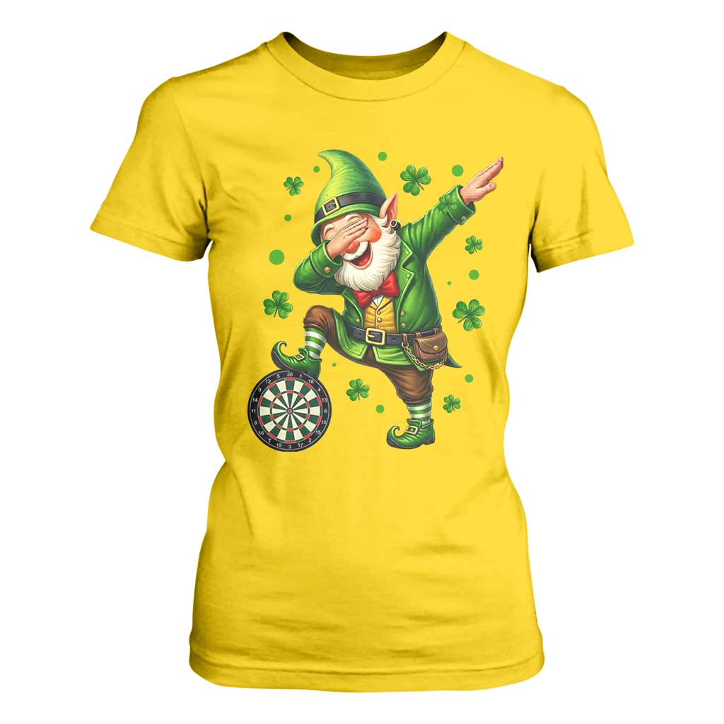 St Patricks Day Cheerful Gnome Dabbing T Shirt For Women Darts Lover Gift TS12 Daisy Print Your Wear