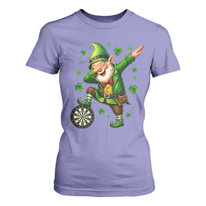 St Patricks Day Cheerful Gnome Dabbing T Shirt For Women Darts Lover Gift TS12 Violet Print Your Wear