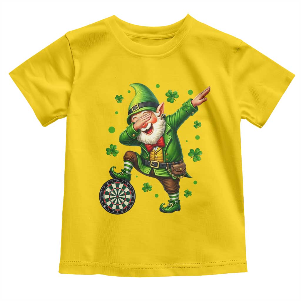 St Patricks Day Cheerful Gnome Dabbing Toddler T Shirt Darts Lover Gift TS12 Daisy Print Your Wear