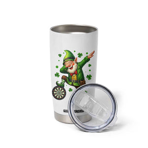 St Patricks Day Cheerful Gnome Dabbing Tumbler Cup Darts Lover Gift TS12 Print Your Wear