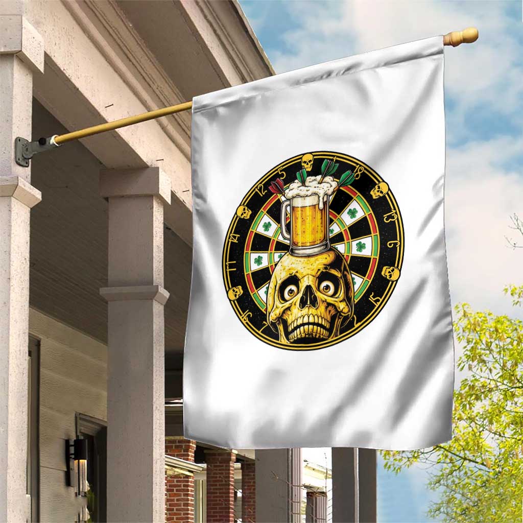Funny St Patricks Day Skull Garden Flag Darts Player Gift TS12 Print Your Wear
