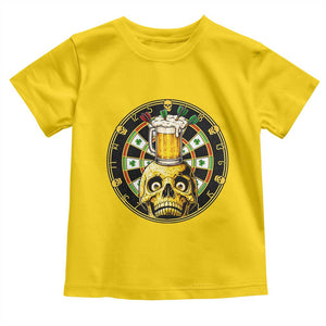 Funny St Patricks Day Skull Toddler T Shirt Darts Player Gift TS12 Daisy Print Your Wear