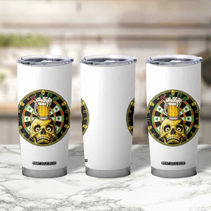 Funny St Patricks Day Skull Tumbler Cup Darts Player Gift TS12 Print Your Wear