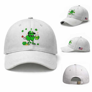 St Patricks Day Shamrock Darts And Beer Lover Gift Baseball Cap TS12 Baseball Cap Universal Fit White Print Your Wear