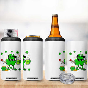 St Patricks Day Shamrock Darts And Beer Lover Gift 4 in 1 Can Cooler Tumbler TS12 Print Your Wear