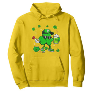 St Patricks Day Shamrock Darts And Beer Lover Gift Hoodie TS12 Daisy Print Your Wear