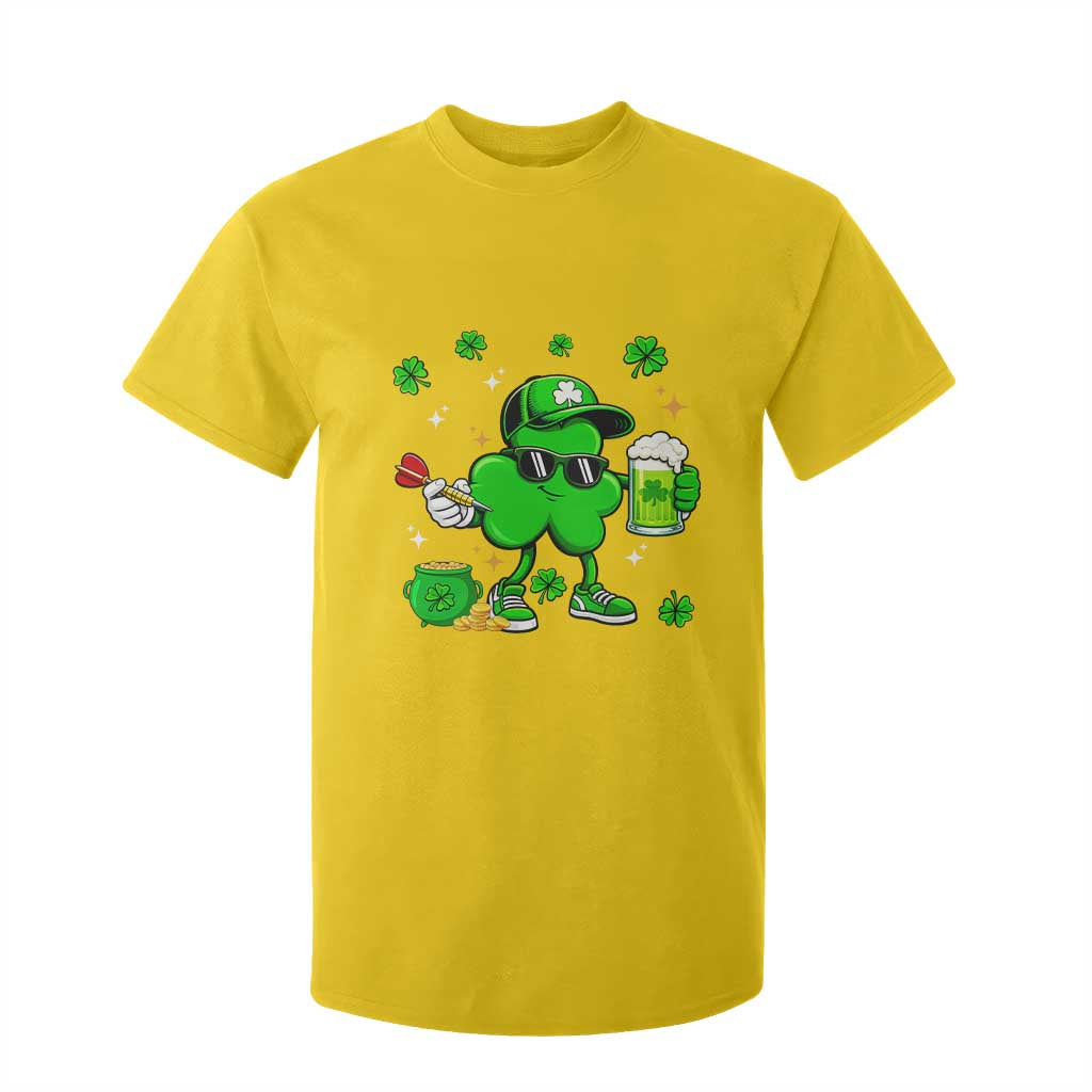 St Patricks Day Shamrock Darts And Beer Lover Gift T Shirt For Kid TS12 Daisy Print Your Wear