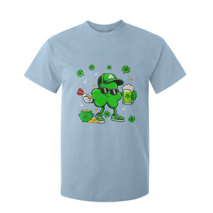 St Patricks Day Shamrock Darts And Beer Lover Gift T Shirt For Kid TS12 Light Blue Print Your Wear