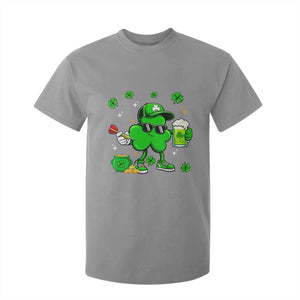 St Patricks Day Shamrock Darts And Beer Lover Gift T Shirt For Kid TS12 Sport Gray Print Your Wear