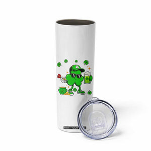 St Patricks Day Shamrock Darts And Beer Lover Gift Skinny Tumbler TS12 Print Your Wear
