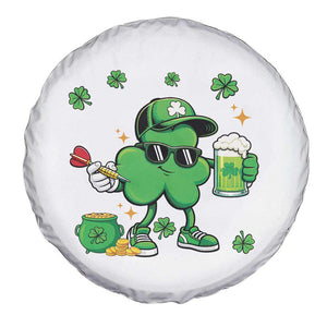 St Patricks Day Shamrock Darts And Beer Lover Gift Spare Tire Cover TS12 Print Your Wear