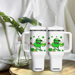 St Patricks Day Shamrock Darts And Beer Lover Gift Tumbler With Handle TS12 Print Your Wear