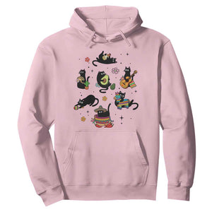 Funny Black Cat Lover Cinco De Mayo Hoodie Mexican Fiesta Gift TS12 Light Pink Print Your Wear