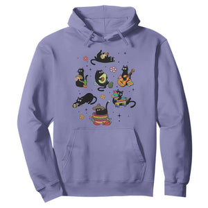Funny Black Cat Lover Cinco De Mayo Hoodie Mexican Fiesta Gift TS12 Violet Print Your Wear