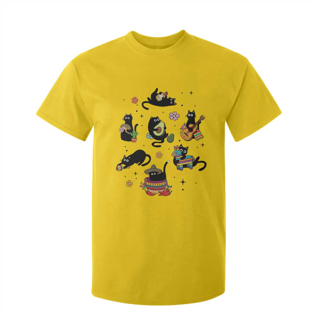 Funny Black Cat Lover Cinco De Mayo T Shirt For Kid Mexican Fiesta Gift TS12 Daisy Print Your Wear