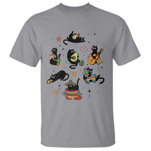 Funny Black Cat Lover Cinco De Mayo T Shirt Mexican Fiesta Gift TS12 Sport Gray Print Your Wear