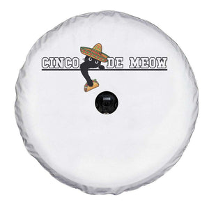 Funny Cinco De Meow Spare Tire Cover Cute Black Cat Eating Taco TS12 Print Your Wear