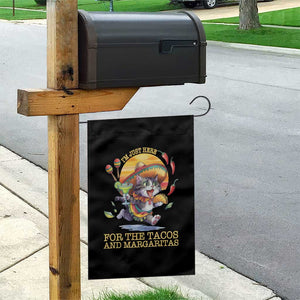 Funny Cinco De Mayo Cat Garden Flag Just Here For The Tacos And Margaritas TS12 Print Your Wear