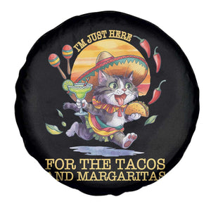 Funny Cinco De Mayo Cat Spare Tire Cover Just Here For The Tacos And Margaritas TS12 Print Your Wear
