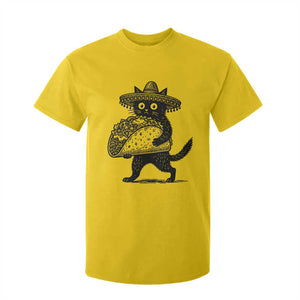 Funny Cinco De Mayo Black Cat With Taco T Shirt For Kid Mexican Food Gift TS12 Daisy Print Your Wear
