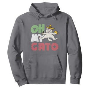 Funny Cinco De Mayo Drunk Cat Hoodie Oh My Gato TS12 Charcoal Print Your Wear
