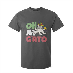 Funny Cinco De Mayo Drunk Cat T Shirt For Kid Oh My Gato TS12 Dark Heather Print Your Wear