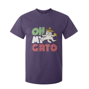 Funny Cinco De Mayo Drunk Cat T Shirt For Kid Oh My Gato TS12 Purple Print Your Wear