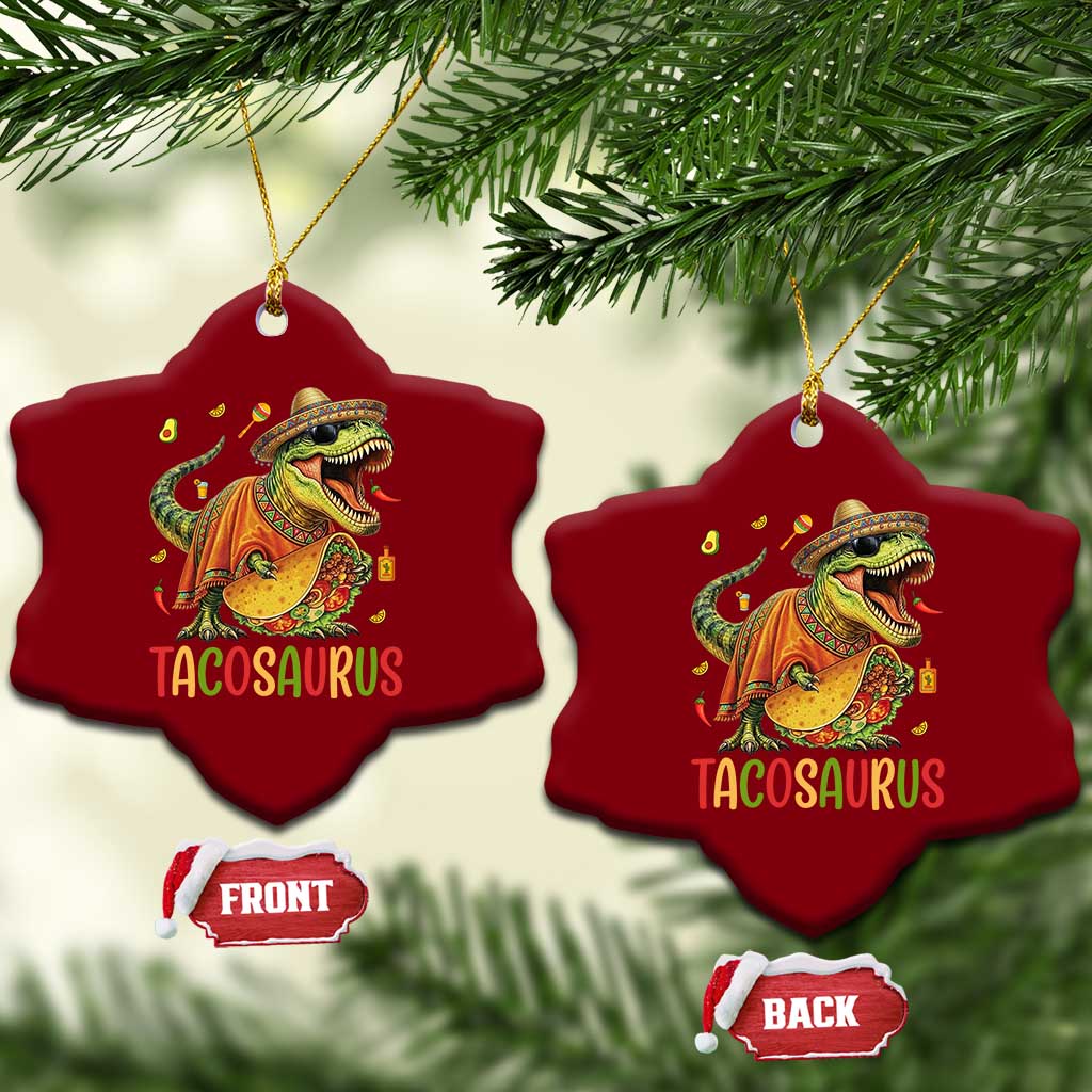 Cinco De Mayo Tacosaurus Ceramic Ornament Funny Dinosaur Taco Lover Gift TS12 Print Your Wear