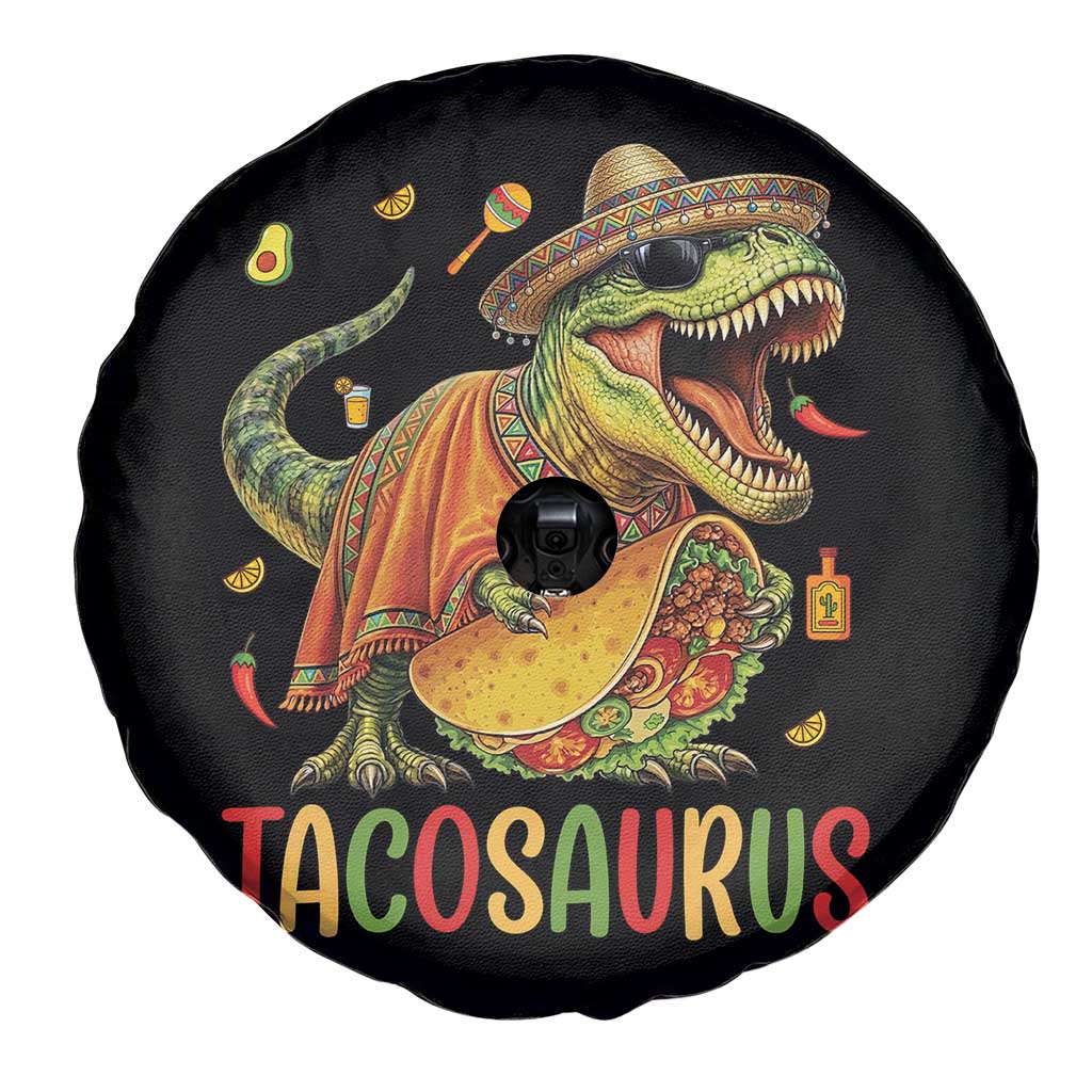 Cinco De Mayo Tacosaurus Spare Tire Cover Funny Dinosaur Taco Lover Gift TS12 Print Your Wear
