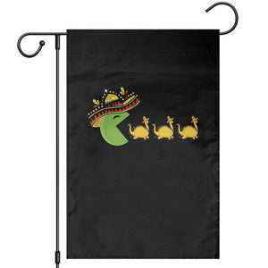 Funny Retro Game Tacosaurus Garden Flag Cinco De Mayo Taco Lover Gift TS12 Black Print Your Wear