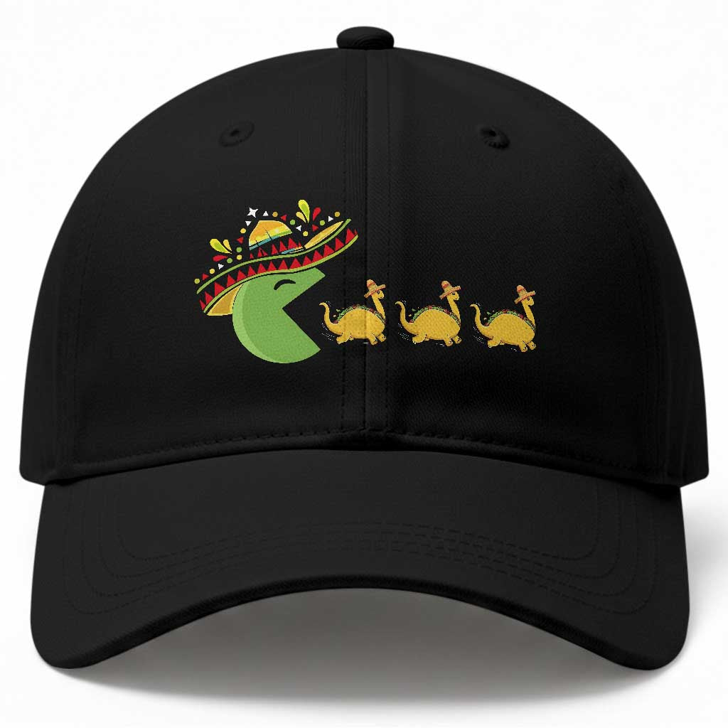 Funny Retro Game Tacosaurus Baseball Cap Cinco De Mayo Taco Lover Gift TS12 Print Your Wear