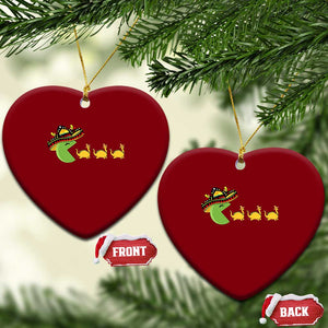 Funny Retro Game Tacosaurus Ceramic Ornament Cinco De Mayo Taco Lover Gift TS12 Print Your Wear