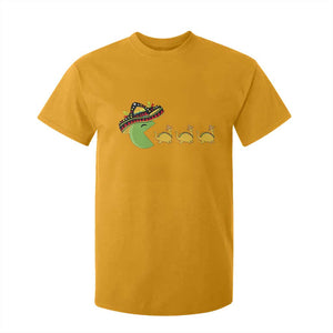 Funny Retro Game Tacosaurus T Shirt For Kid Cinco De Mayo Taco Lover Gift TS12 Gold Print Your Wear