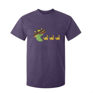 Funny Retro Game Tacosaurus T Shirt For Kid Cinco De Mayo Taco Lover Gift TS12 Purple Print Your Wear