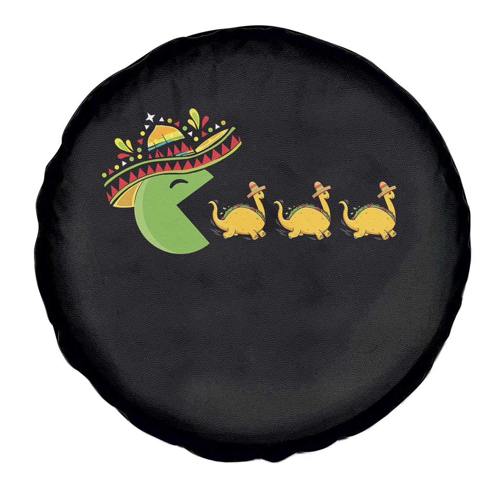 Funny Retro Game Tacosaurus Spare Tire Cover Cinco De Mayo Taco Lover Gift TS12 Print Your Wear