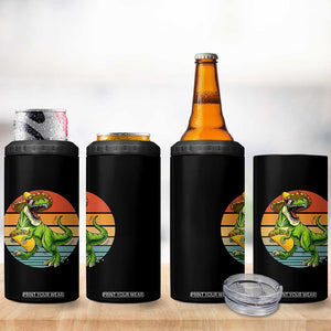 Vintage Dinosaur Taco Lover 4 in 1 Can Cooler Tumbler Cinco De Mayo Gift TS12 Print Your Wear