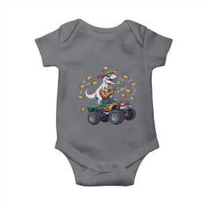 Funny Cinco De Mayo Dinosaur Monster Truck Baby Onesie Taco Lover Gift TS12 Charcoal Print Your Wear