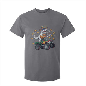 Funny Cinco De Mayo Dinosaur Monster Truck T Shirt For Kid Taco Lover Gift TS12 Charcoal Print Your Wear