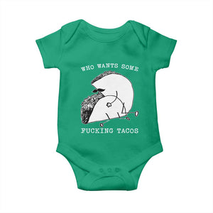 Funny Taco Joke Adult Humor Gift Baby Onesie Who Wants Fucking Tacos TS12 Irish Green Print Your Wear
