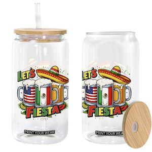 Funny Beer Drinking Cinco De Mayo Party Gift Glass Can Lets Fiesta TS12 Print Your Wear